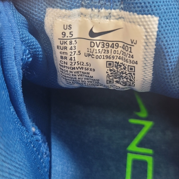 Nike Free Metcon 5 Court Blue Mens Size 9.5 Training Shoes DV3949-401 Sneakers - Picture 11 of 11